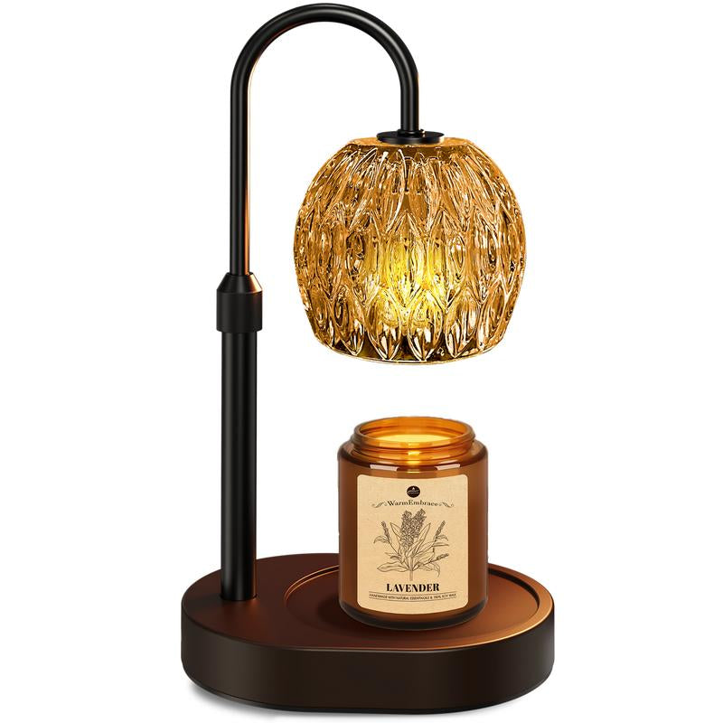 Warmembrace Candle Warmer Lamp, with Free Scented Candle and 2 Bulbs, Height Adjustable with Timer, Unique Boutique Candle Warm Lamp for Home & Bedroom Decor, Ideal Gift for Birthday/Mother'S Day, Halloween Gifts, Christmas Gifts