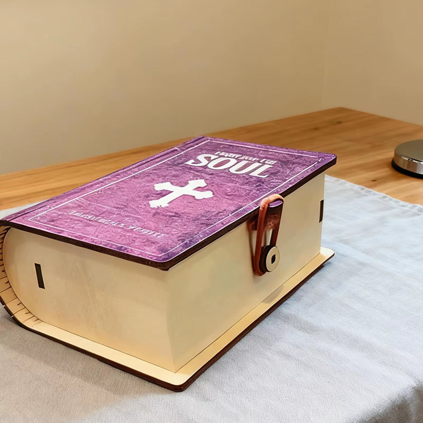 Bible Verse Cards Box Daily Inspiration Scripture Prayer Organization Storage Wooden Box Portable Household Organization Case