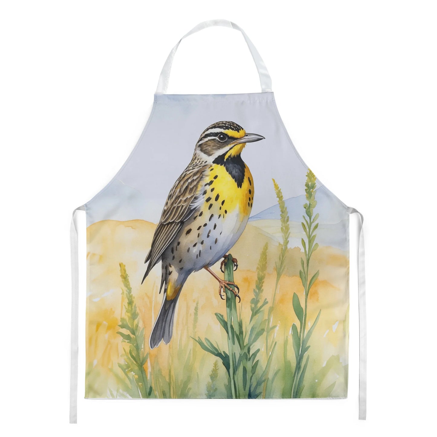 Nebraska Western Meadowlark Apron - Stylish and Versatile Culinary Companion