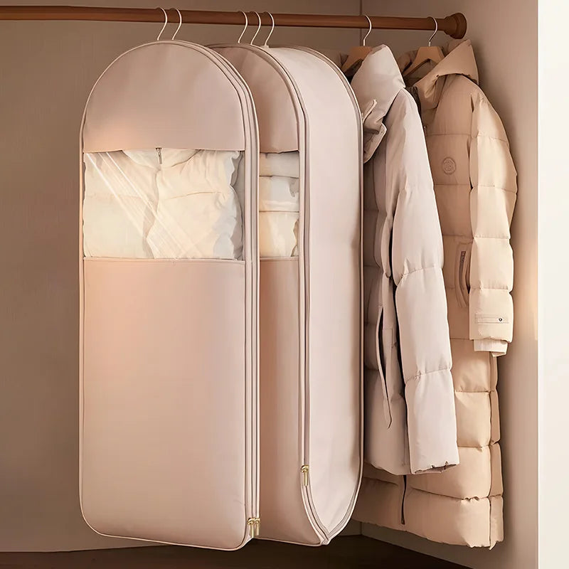 Premium Compression Storage Bags for down Jackets & Luxury Clothing - Dust-Proof Wardrobe Organizers with Space-Saving Design