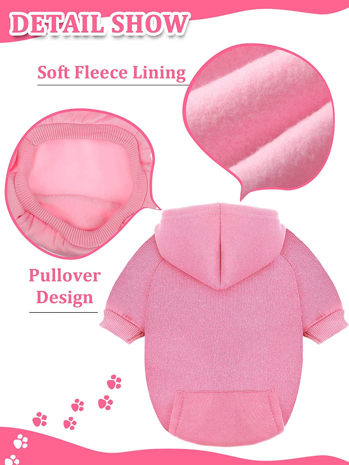 4-Piece Small Dog Clothes Set: Winter Hoodies with Hat, Coat, Sweater & Shirt (XXS) for Chihuahuas and Small Dogs