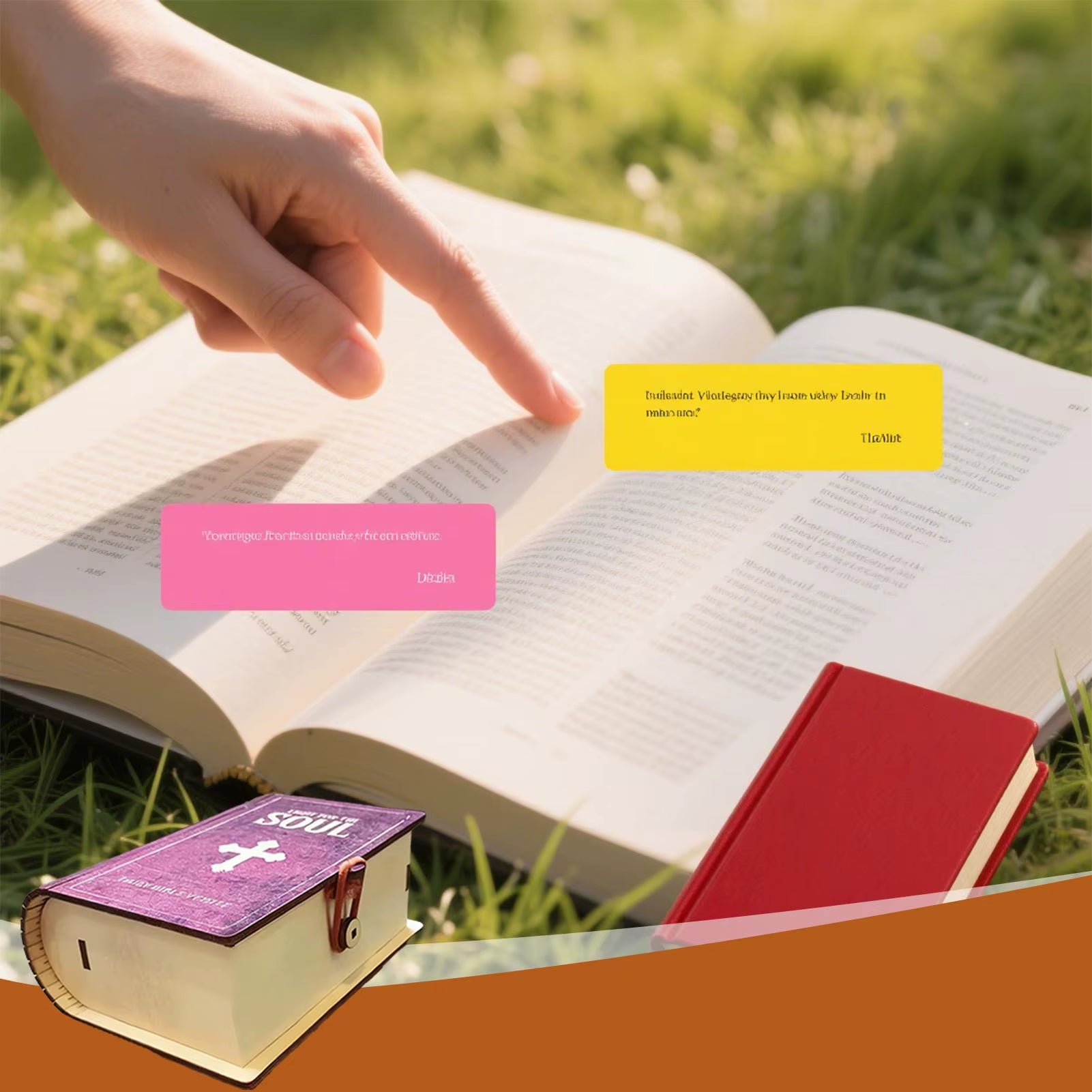 Bible Verse Cards Box Daily Inspiration Scripture Prayer Organization Storage Wooden Box Portable Household Organization Case