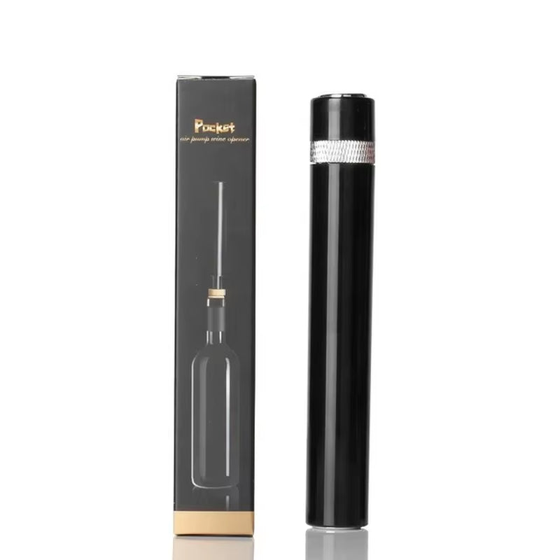 Air Pump Wine Bottle Opener Portable Pen Shape Stainless Steel Pin Air Pressure Red Wine Corkscrew Kitchen Tools Bar Accessories
