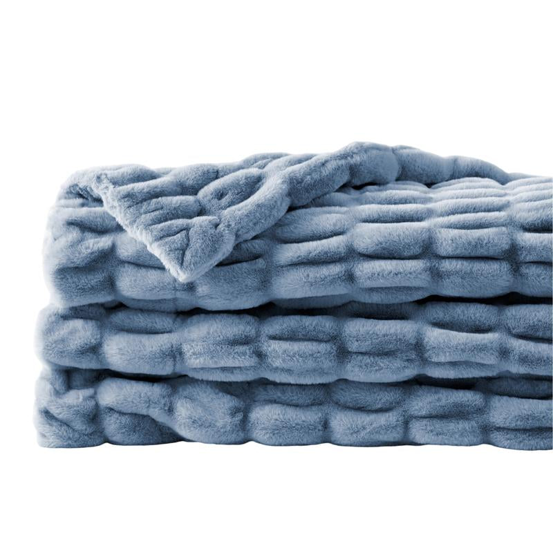 BATTILO Double Side Reversible Blanket 50X60 Inches Super Soft Cozy Microfiber Polyester Spandex Throw Blanket for Couch Bed Sofa Toddler Bed Durable Machine Washable Gift Item