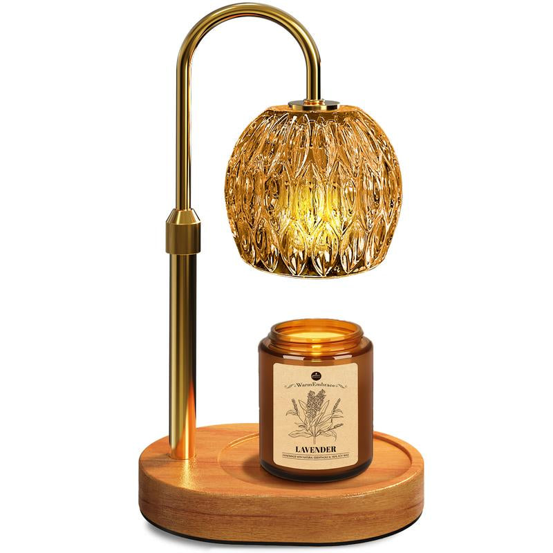 Warmembrace Candle Warmer Lamp, with Free Scented Candle and 2 Bulbs, Height Adjustable with Timer, Unique Boutique Candle Warm Lamp for Home & Bedroom Decor, Ideal Gift for Birthday/Mother'S Day, Halloween Gifts, Christmas Gifts