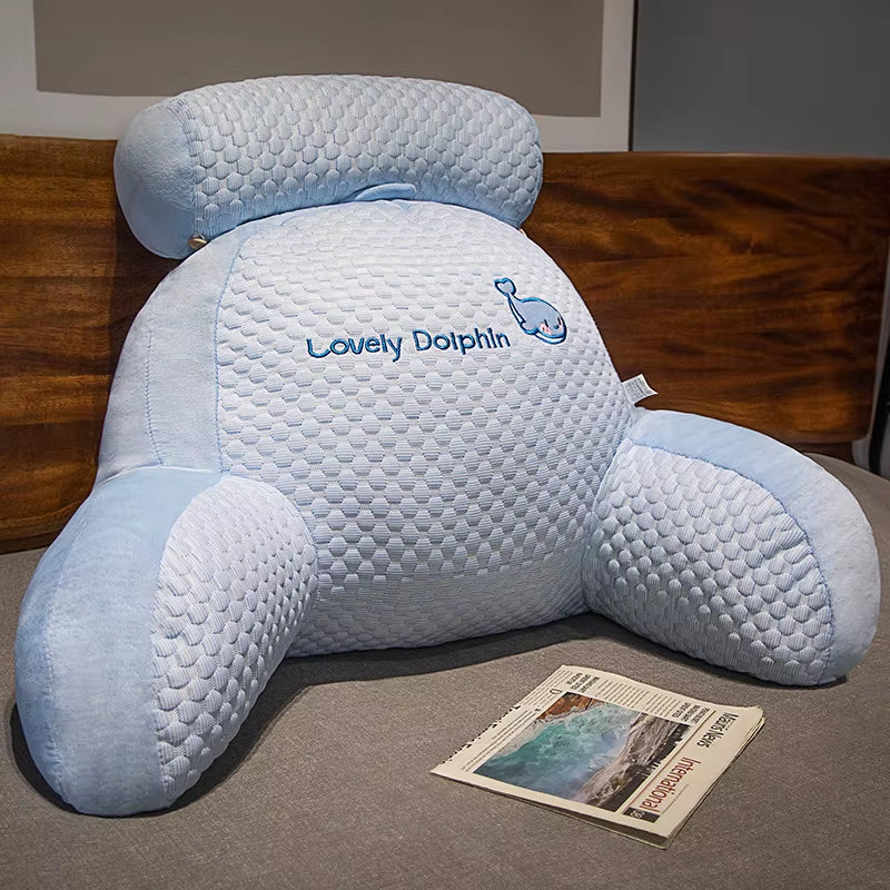 Ultimate Comfort All Season Reading Pillow - Perfect Back Support Cushion for Sofa, Bed, and Office