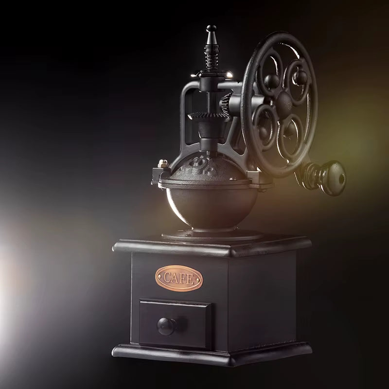 Retro Manual Coffee Grinder Portable Ferris Wheel Coffee Bean Grinder Professional Handmade Coffee Accessories