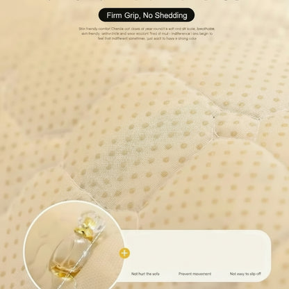 Magic Sofa Cover Thicken Garden Protective Couch Cover Plaid Cream-Coloured Large Plaid Square Pet Mat Bed Flannel Couch Cover