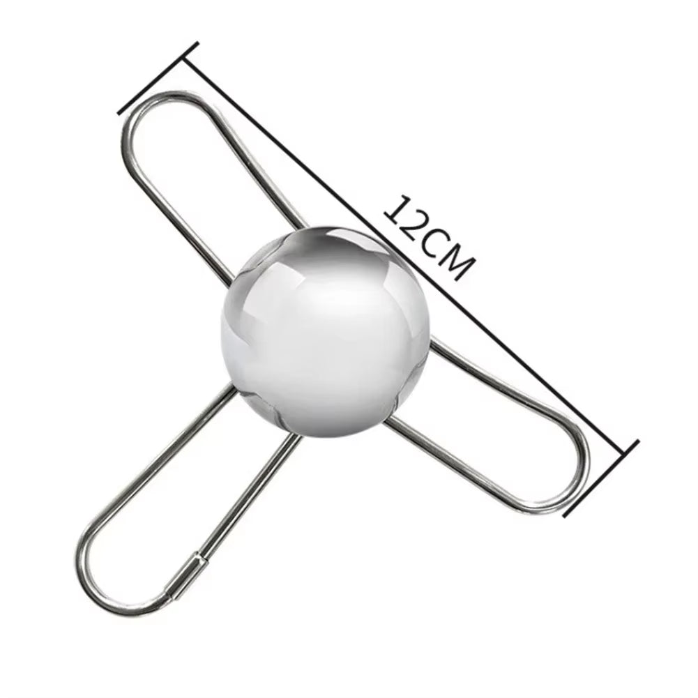 Stainless Steel Espresso Coffee Ice Cube Ball Whiskey Chilling Stone with Holder Reusable Cooling Coffee Tool