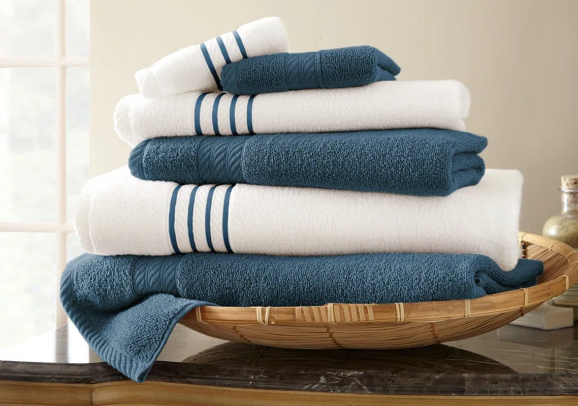 6-Piece 100% Cotton Towel Set